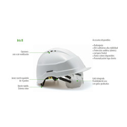 Casco Industrial IRIS 2 blanco. C/V... SIBOL | Lubricalia