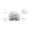 Casco Industrial IRIS 2 blanco. C/V... SIBOL | Lubricalia