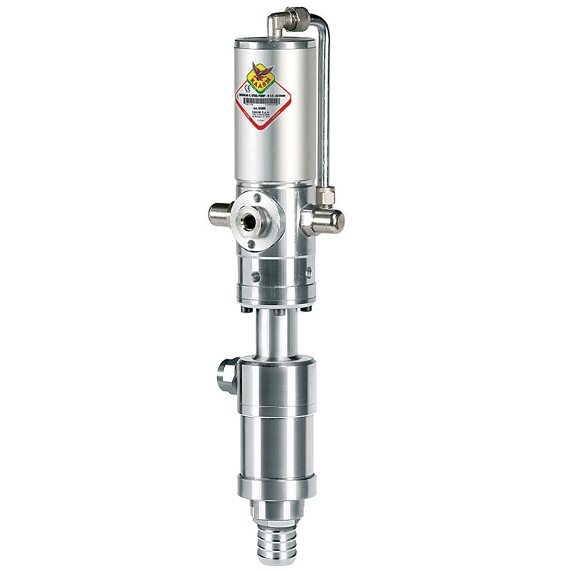 Bomba Neumática 1:1 30L/min Acero Inox Químicos | Lubricalia