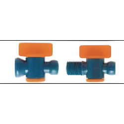 Robinet d'arrêt résistant aux acides NPT RE 1/4" | Lubricalia