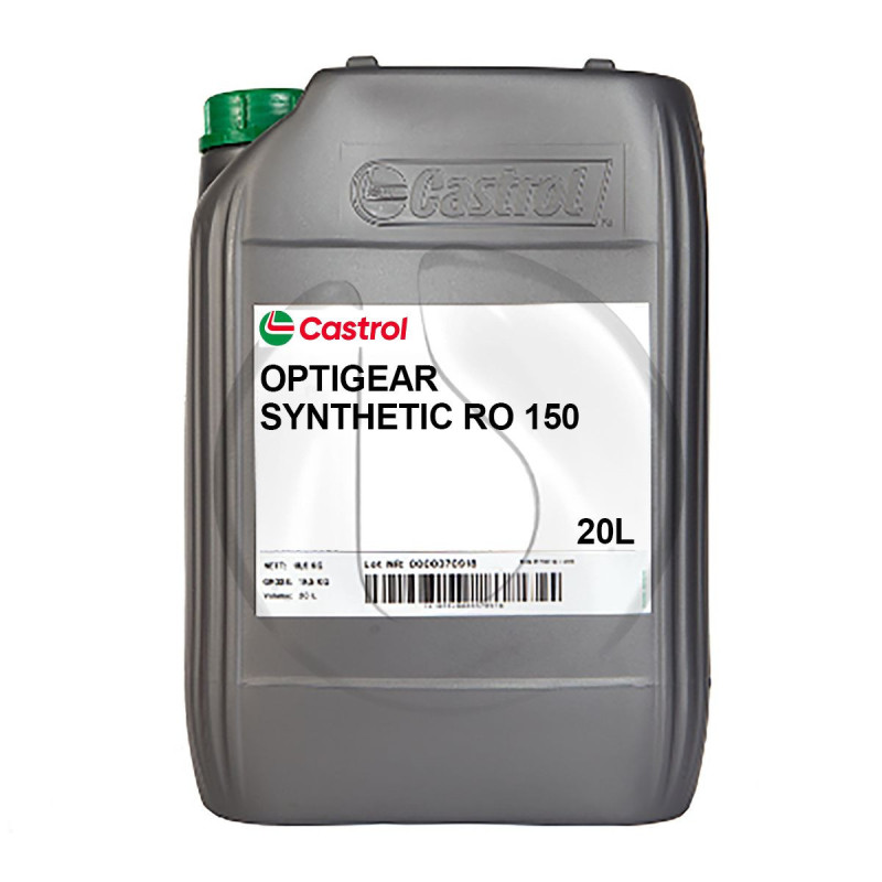 Castrol Optigear Synthetic RO 150, garrafa de 20 L