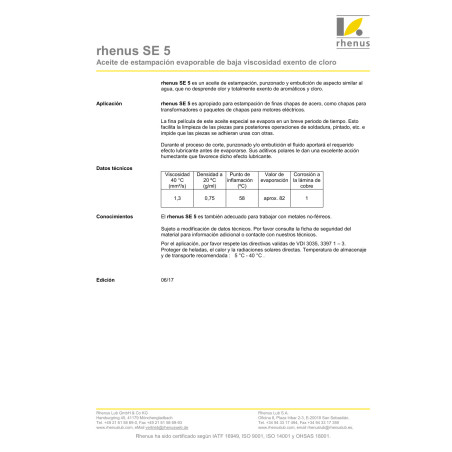 Rhenus SE 5, 14 kg