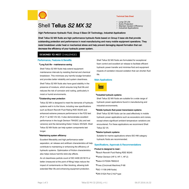 Shell Tellus S2 MX 32, 20 L