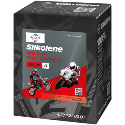SILKOLENE PRO 4 XP 5W-40, 4 L LubeCube container. This item is sold as a case of four 4 L containers.
