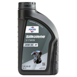 SILKOLENE V-TWIN 20W-50 - Case 10 × 1 L. Representative supplier catalogue image; the supplied presentation is the one stated in