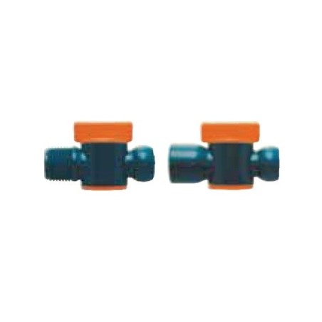 Grifo de parada resistente a los ácidos para manguera articulada 1/2"