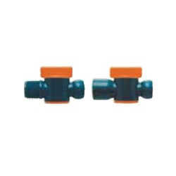 Grifo de parada resistente a los ácidos para manguera articulada 1/2"