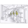 Pump 18 l/min ratio 5:1 for trade drums 180/220 kg 