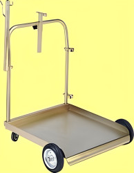 Chariot standard pour fûts de 180/220 kg muni de 4 roues 