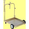 Chariot standard pour fûts de 180/220 kg muni de 4 roues 