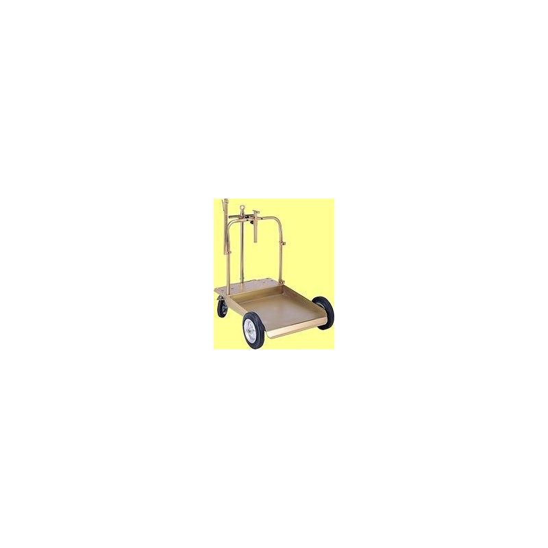 Super trolley for drums of 180/220 kg equipped with 4 wheels (2 fixed and 2 castors, one of which braked). Super trolley for drums of 180/220 kg equipped with 4 wheels (2 fixed and 2 castors, one of which braked).