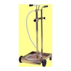  Hand-operated pump supplied with trolley suitable for 30/60 kg drums.  