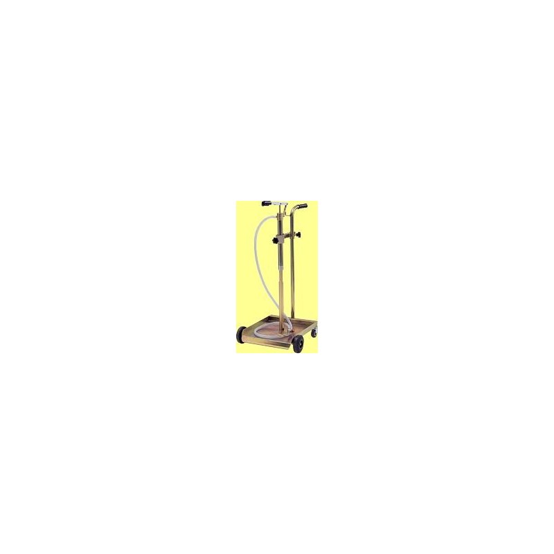  Hand-operated pump supplied with trolley suitable for 30/60 kg drums.  