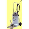 Pedal-operated grease pump.