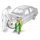 Aspirador de aceite neumático portátil capacidad depósito de 16 l