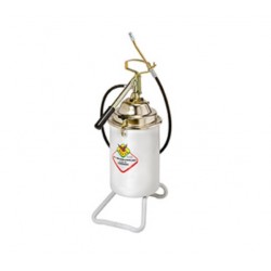 Portable, high-pressure hand-operated grease pump