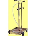 Hand-operated pump supplied with trolley suitable for 30/60 kg drums.